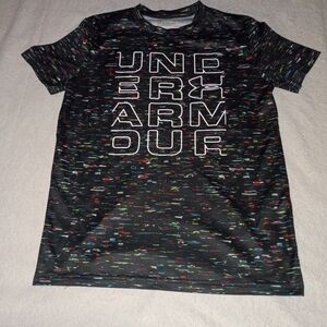 Under Armour Black Multicolor Pattern T-Shirt
